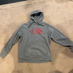 North Face Hoodie Grey Large
